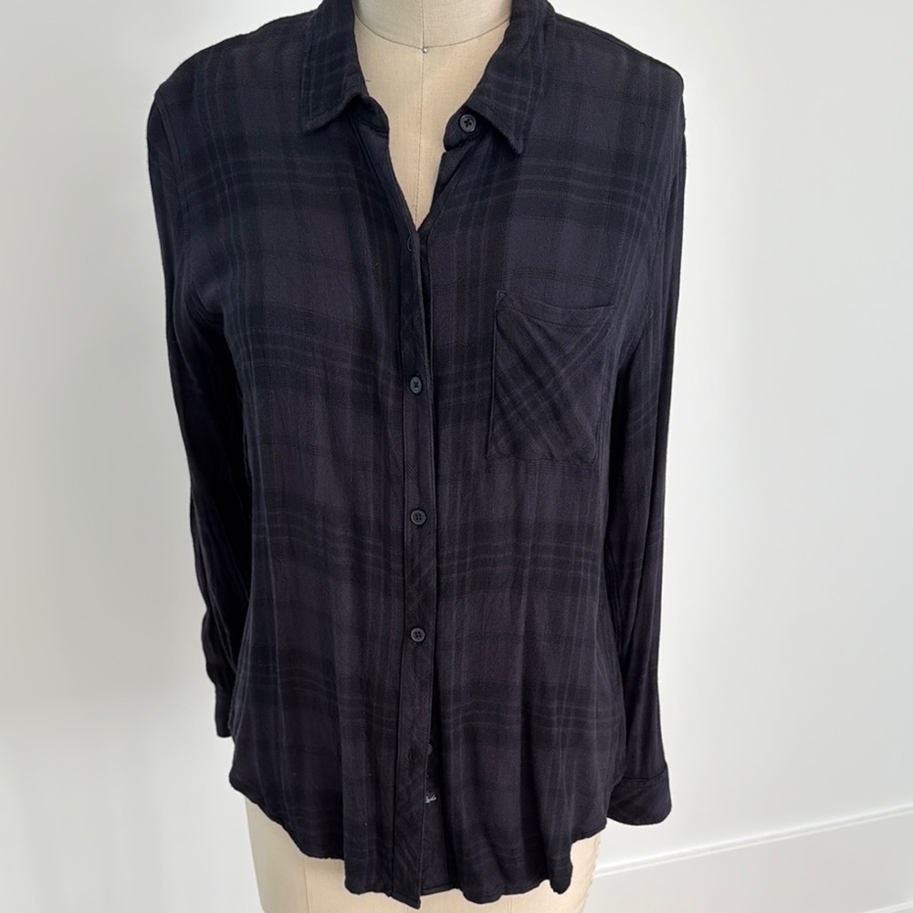 Rails Dark Plaid Button Down Shirt